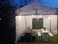 Hussen weiß für Bierzelt-Garnitur